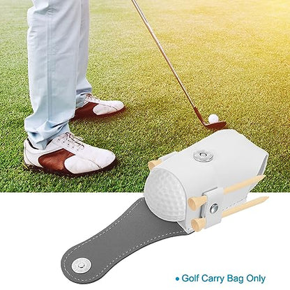 PATIKIL Golf Ball Waist Bag, Golf Ball Carry Pouch with Tee Holder, Buckle, Clip for Women Men Belt Golf Storage - color: Gray