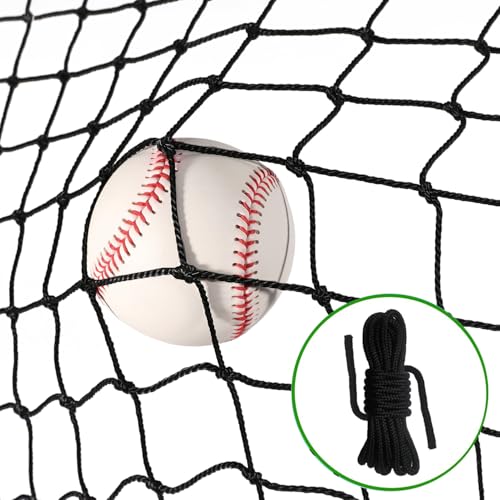 Baseball Softball Backstop Nets, Heavy Duty Sports Netting Barrier #18 Baseball Netting 10'x10'/10'x20'/15'x15'… - size: 10*10ft