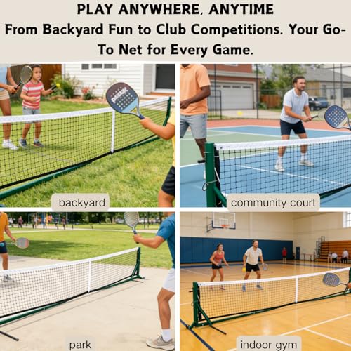 Pickleball Net Replacement 22x3ft, Professional Portable Pickleball Nets Heavy Duty Net Fits Standard Posts, Official Regulation Size for Indoor Outdoor Courts (Net Only)