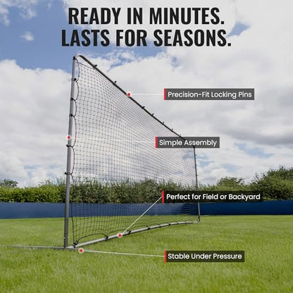 Trigon Sports Soccer Rebounder Net, 6’ x 9’ Bounce Back Net Soccer Goals for Backyard, Easy Setup, Kick Back Trainer for Passing, Ball Control & Volley Practice for Kids, Teens & Adults