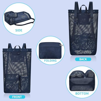 Large Drawstring Backpack for Men Women Athletic Gym Sports Workout Beach Swimming Commuting Travel - color: Navy, style: L: 21"x12.5"x5.5"