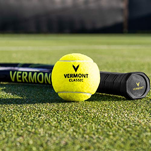 Vermont Classic Tennis Balls | ITF Approved Professional Tennis Balls – Pressurised 4 Ball Cans – Durable FluroFelt Cloth – All Court Performance – Bulk Buy Options for Training - size: 144 Cans (576 Balls)