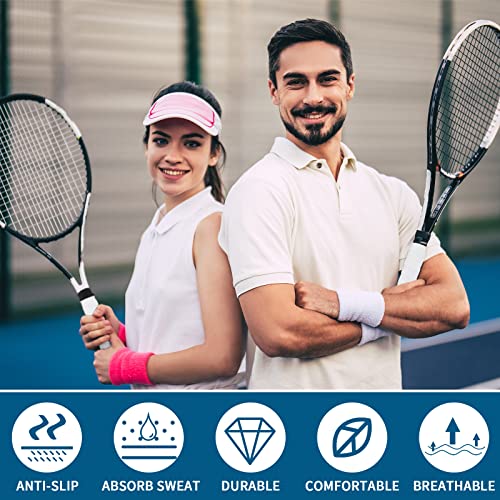 Pangda 100 Pieces Tennis Badminton Racket Overgrips Bulk Tennis Racket Grip Tape for Anti-Slip and Absorbent Grip