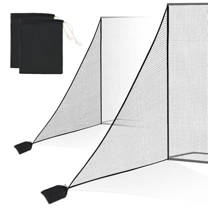 15x30ft Golf Net(4 Buttons, 10 Straps and 1 Rope), 10x10ft Soccer Net(Installation Rope Included), 7x7ft Golf Side Net(2 Park) - size: Shank7x7ft