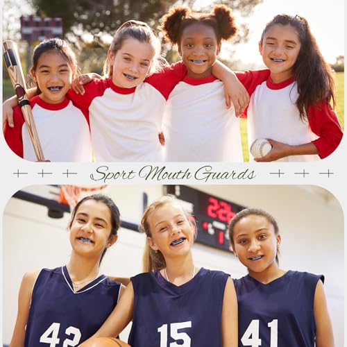 Yaomiao 2 Pcs Mouth Guards Christian Teeth Guards Sport Game Guard & Case Religious MouthGuard Soccer Football Basketball Baseball Wrestling Lacrosse Rugby Boxing Taekwondo - size: Adult, style: Black & Mom