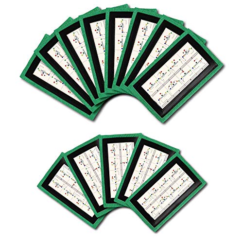 Y23 - Football Wristbands - Wrist Coach - QB Wristband - Football Play Wristbands - Playbook Wristband - color: Green, size: 5 Pack
