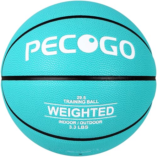 Size 6/7 Weighted Training Basketball (2.2/3/3.3 lbs) - Heavy Indoor/Outdoor Basketball for Dribbling, Passing, Rebounding & Skill Development - size: Size 7, style: 3.3LBS