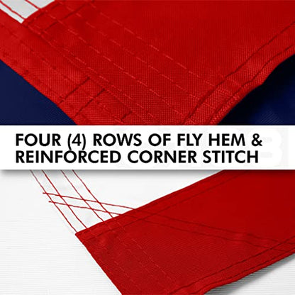 American Flag | 4x6 Ft | Long Lasting US Flag, Made From 210D Polyester, Embroidered Stars, Sewn Stripes, Brass Grommets, Vivid Color, Outdoor/Indoor - color: USA 4x6 Ft