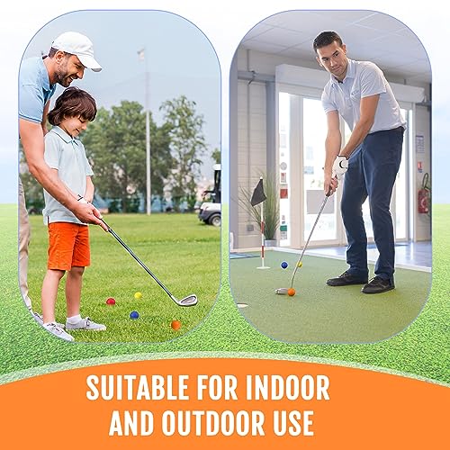 Junkin 80 Pcs Foam Golf Balls Practice Balls Realistic Feel and Flight Sport Training for Indoor or Outdoor Backyard Golf Training
