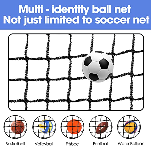 Amazgolf 20ft, 30ft, 40ft Soccer Goal Net - Football Backstop, High Impact Sports Practice Barrier, Nylon Ball Hitting Netting for Soccer and Hockey - size: 15 X 20ft