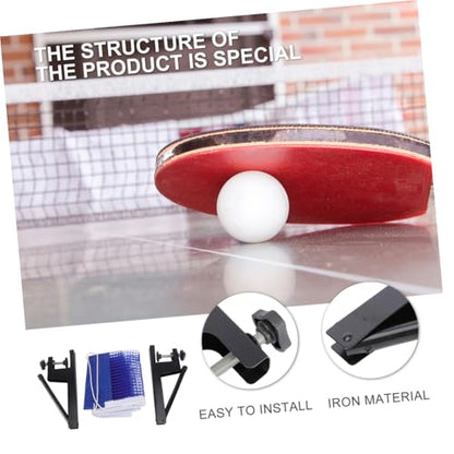 Toyvian Portable Table Tennis Net Post Lightweight Durable Accessory for Easy Setup Anywhere for Home Dark Blue