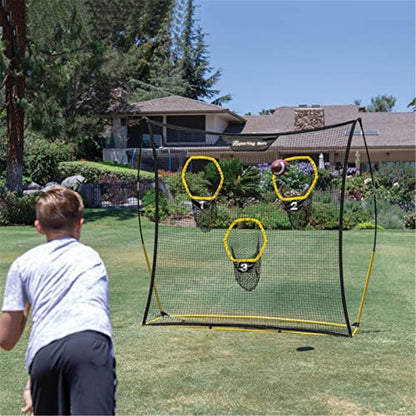 Football Net Set Portable Football Training Net for Quarterback Passing Accuracy for Garden Goal Target