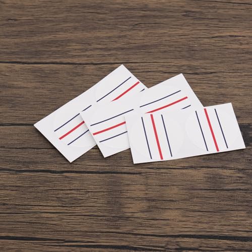 Create idea 10 Sheet (20 Circle Stickers) Golf Alignment Stickers Circle Diameter 37mm Triple Track Two Ball Putter Golf Stickers for Golf Enthusiasts, White, Dark Blue, Red