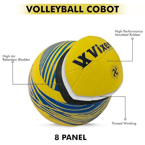 Vixen Volley Ball | Moulded, Composite Leather Pasted Volleyball | Outdoor Volleyball (Suitable for Practice/Match/Beach/Ground)