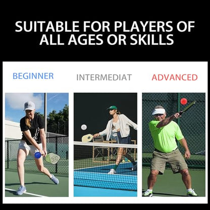 Pickleball Balls Outdoor 40 Holes - Durable High Bounce USAPA Approved - True Flight Tournament Pickleballs - 4/6/12 Pack - Accessories for Training & Competitive Play