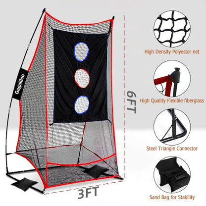 Gagalileo Football Kicking Cage for Quarterback - Passing&Punting Practice in Backyard Park Field Drills with Carrying Bag