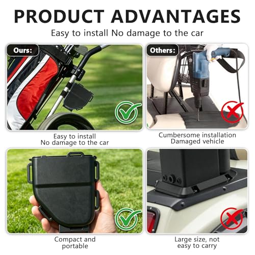 Ruppence Golf Cart Ball Washer and Club Cleaner Kit, Golf Ball Washer, Includes Straps, Improved Brush Design, Perfect for Club Courses, Pros, & Home