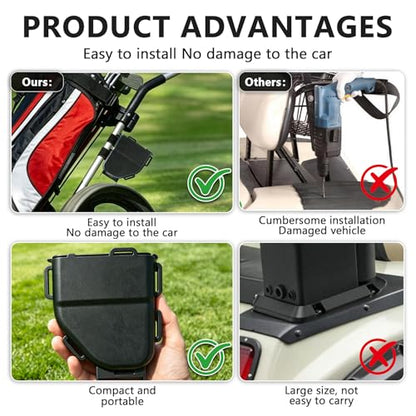 Ruppence Golf Cart Ball Washer and Club Cleaner Kit, Golf Ball Washer, Includes Straps, Improved Brush Design, Perfect for Club Courses, Pros, & Home