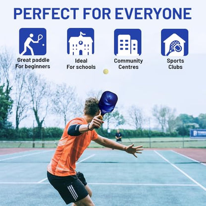 Pickleball Paddle Durable Outdoor Sports Gifts Built in Fiberglass Surface Pickleball