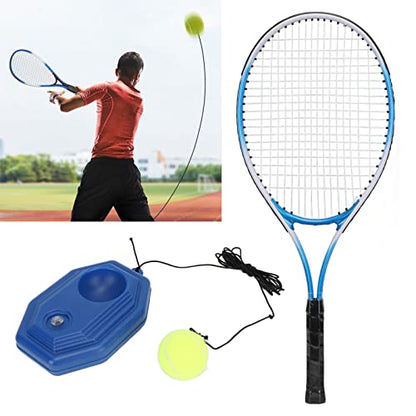 Tennis Practice Training Tool, Tennis Trainer Oversize Portable Tennis Practice Set Tennis Practice Training Tool for All Ages Beginners (2 Rackets 3 Balls)