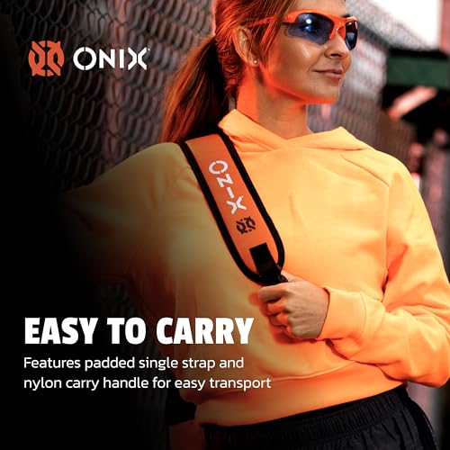 ONIX Pickleball Pro Team Sling Bag — Orange and Black with Adjustable Strap, Durable Construction, and Spacious Storage for All Your Pickleball Gear