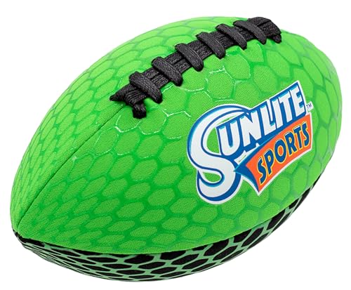 Sunlite Sports Waterproof Football for Lawn Backyard Pool Beach Lake Park Water Toy, Outdoor Play, for Kids Children Teens Adults, Family Fun - color: Glow In The Dark