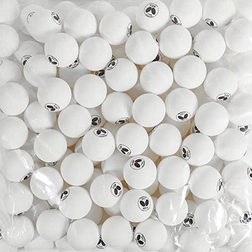 Butterfly 40+ Training Ball 40+ Ball Used for Training – Pack of 6 or Box of 120 White Training Balls – 40+ Training Balls are Comparable to a Three-Star Ball