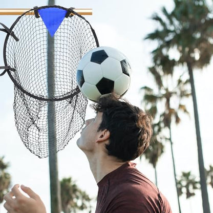 VICASKY Football Goal Net Training Target with Black Nylon Mesh, Soccer Practice Net for Accuracy and Shooting Drills, Portable Football Goal Accessory for Backyard and Indoor Use