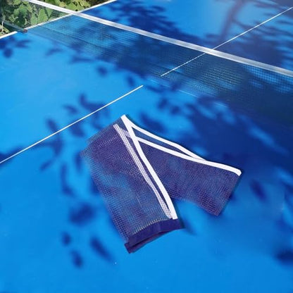 Portable Table Tennis Net with Clamp for Indoor Outdoor Training Iron Polyester Construction Easy Setup Pingpong Net Rack for Adult and Practice Sessions