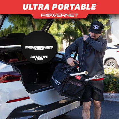 PowerNet Pro Duffle Bag, Softball Baseball Bag, Baseball Gear Bag, Baseball Bat Bag with Internal Bat Sleeves, Baseball Bags with Padded Strap & Pockets - style: 6-pack
