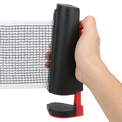 LIZEALUCKY Retractable Portable Table Tennis Net Telescopic Grid Racket for Outdoor Sports