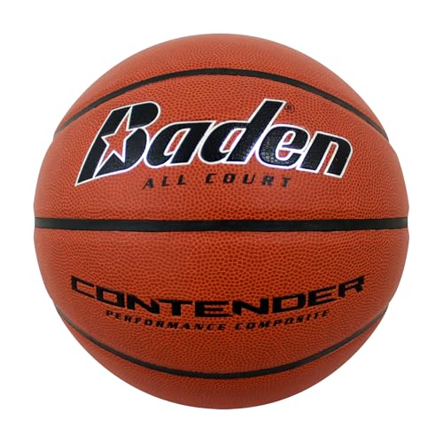 Baden Contender Indoor/Outdoor Composite Basketball - color: Natural Orange Color, size: 28.5-Inch