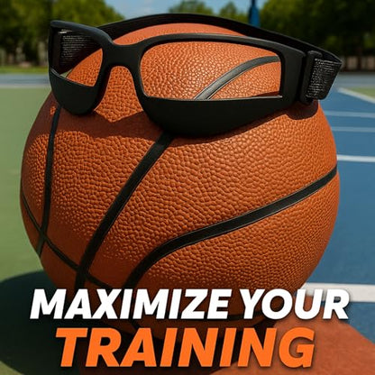 Liberty Imports 12 Pack Basketball Dribbling Goggles Adjustable Sport Training Glasses Aid for Team Training Aid Basketball Equipment Safety Specs for Adult Teenagers Youth
