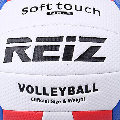 Soft PU Volleyball Official Size 5# Volleyball Professional Indoor - color: White Blue Red
