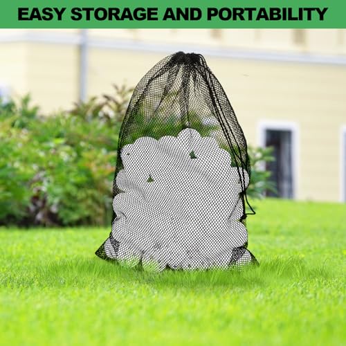 100 Pack Practice Golf Balls, Plastic Golf Training Balls 41mm Hollow Airflow Golf Balls for Driving Range, Swing Practice, Indoor Outdoor Use, White