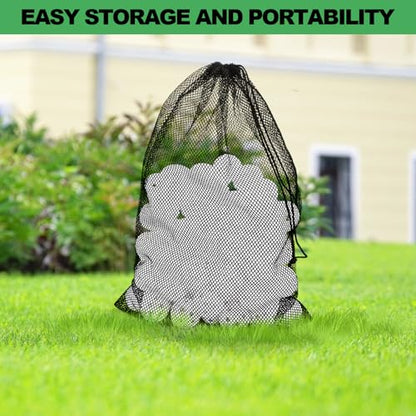 100 Pack Practice Golf Balls, Plastic Golf Training Balls 41mm Hollow Airflow Golf Balls for Driving Range, Swing Practice, Indoor Outdoor Use, White