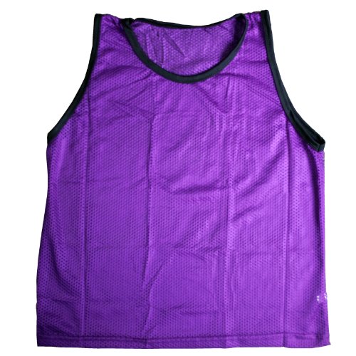BlueDot Trading Adult & Youth Scrimmage Training Vests for Soccer, Basketball & More – Available in 1, 6, 12, 24 Packs - color: Purple, style: Youth 6 Pack
