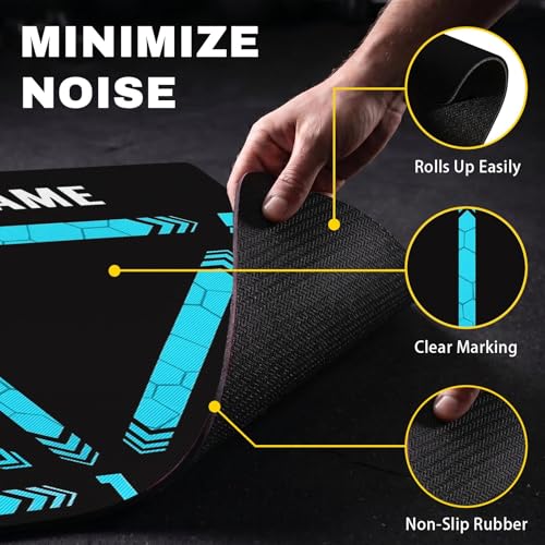 Britimes Soccer Training Mat Football Footstep Training Mat 35 * 24 in - color: Blue