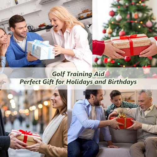 flintronic Golf Alignment Stick, Golf Practice Training Aid, Collapsible Golf Practice Rods for Aiming, Putting, Full Swing, Posture Corrector, with Clear Tube Case