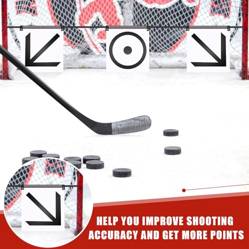 Outus 8 Pcs Hockey Shooting Net Targets for Hockey and Lacrosse Training Aid Lacrosse Goal Targets Tool and Training Equipment for Adult Goalie Practice Shot Accuracy Improving