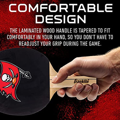Franklin Sports NFL Table Tennis Paddle - Official Team Logos and Colors - Fun Game Room Accessories