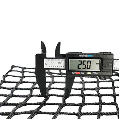 Aoneky Heavy Duty Knotless Golf Hitting Net, Practice Net with Reinforced Rope Edge, 1" Square Mesh 3mm Polyester Netting for Baseball Soccer Hockey Backyard Driving Cage Indoor Outdoor Use - size: 10x10 ft