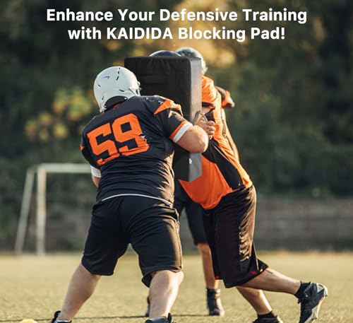Football Training Blocking Pad: 26x18in Basketball Taekwondo Boxing Training Hitting Shield Tackle with Five Handles for Indoor Outdoor Adult Youth Men Use