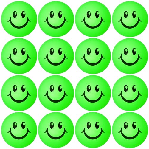 Soulchen 36 Pcs Glow in The Dark Table Tennis Balls 40mm Lighted Table Tennis Ball Luminous Green Neon Ball for Outdoor Practice Night Party Decor Sports Activities Party Favor Goodie Bag Gift