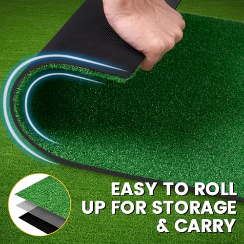 Putting Green Golf Putting Mat Non-Slip Professional Practice Trainning Mat for Indoor Outdoor - style: Putting Green-eva ball stop strip