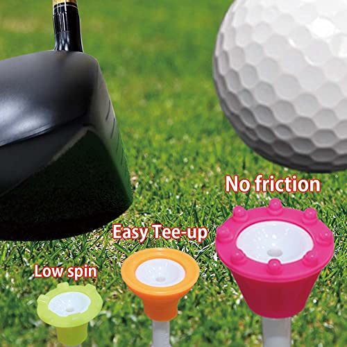 BIRDIE79 Upgraded Premium Big Head(Silicone) Golf Tees 3-1/4 – Height Adjustable – Easy Tee Up -Tee Off with Greater Consistency – Excellent Durability – Golf Tee Hanger – 1Pack