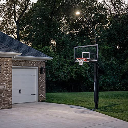 Silverback LED Basketball Hoop Light Illuminates Backboard, Rim, and Court and Fits Square Silverback and Goaliath In-Ground Hoops
