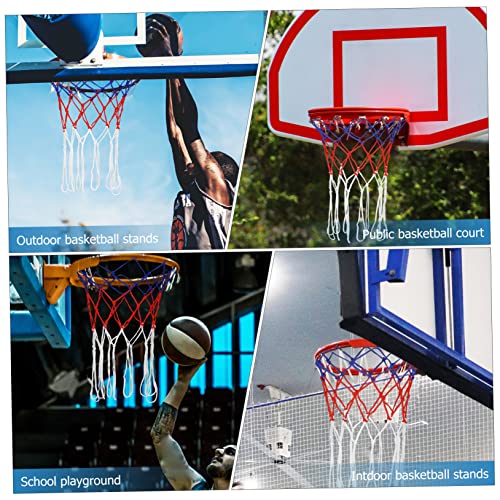 VICASKY 2pcs Basketball Net Kit Replacement Hoop Nets Woven Nylon Basketball Accessories