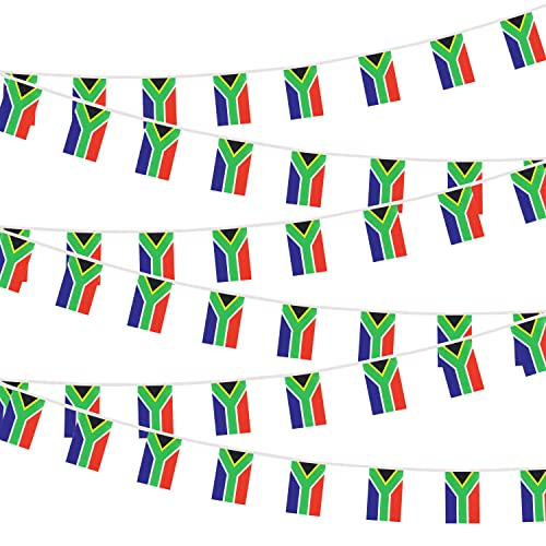 South Africa Flags South African Small Mini String Banner Flags Miniature South Africa Flags Banners For Grand Opening, Olympics Festival ,Grand Opening Sports Celebration Decorations (50 Feet 38 - color: SouthAfrica