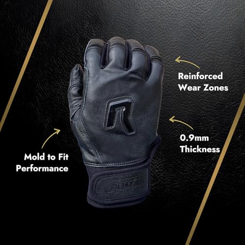 Short Cuff Baseball Gloves - color: Black, size: Youth Small